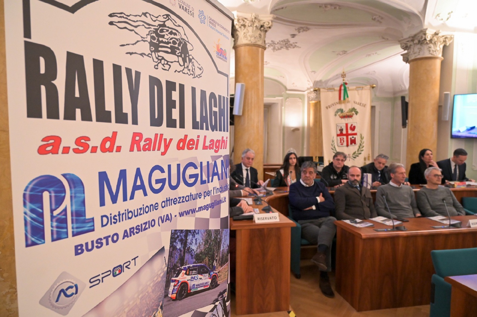 VARESE PRESENTAZIONE RALLY INTERNAZIONALE DEI LAGHI 2024 - VILLA RECALCATI