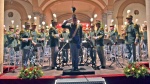 GAZZADA. CONCERTO BANDA MUSICALE GUARDIA DI FINANZA A VILLA CAGNOLA