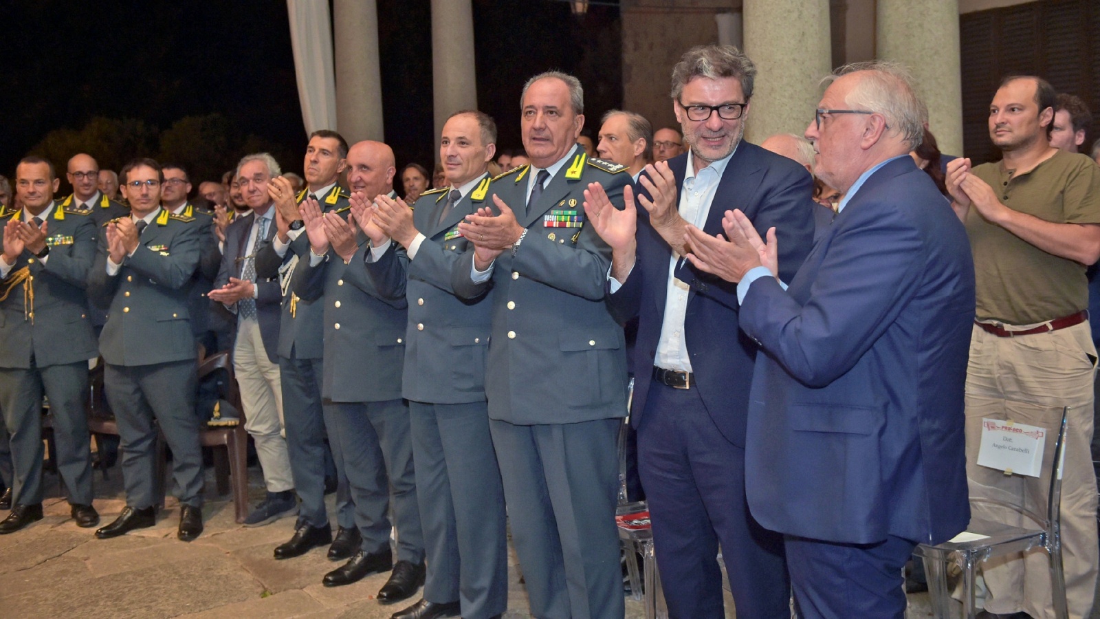 GAZZADA. CONCERTO BANDA MUSICALE GUARDIA DI FINANZA A VILLA CAGNOLA