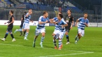 BUSTO ARSIZIO PRO PATRIA NOVARA CALCIO NELLA FOTO ESULTANZA. TERRANI