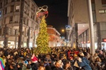 BUSTO ARSIZIO VIA CAVALLOTTI ACCENSIONE ALBERO DI NATALE SFILATA DI NATALE