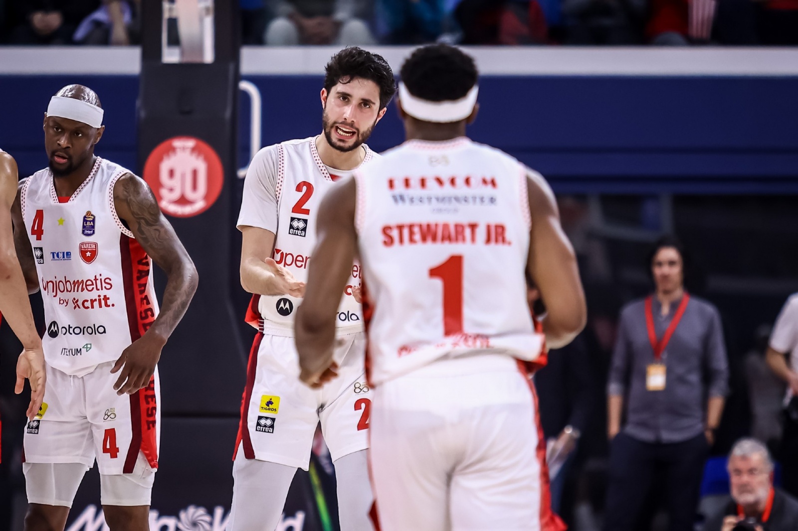 Davide Alviti, Carlos Jr Stewart EA7 Emporio Armani Milano - Openjobmetis Varese Legabasket Serie A Unipol 2025/2026 17a giornata Milano, 26/01/2025 Foto Susanna Arioli / Ciamillo-Castoria