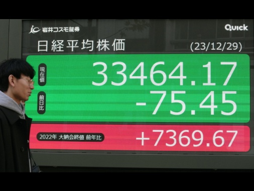 Borsa: a Tokyo apertura in lieve calo (-0,10%)