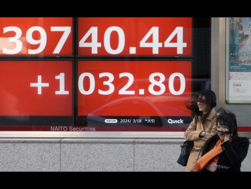 Borsa di Tokyo, apertura in calo (-0,31%)