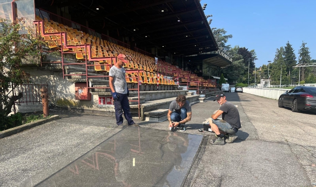 Lavori in corso all’Ippodromo di Varese (foto Filippo Brusa)