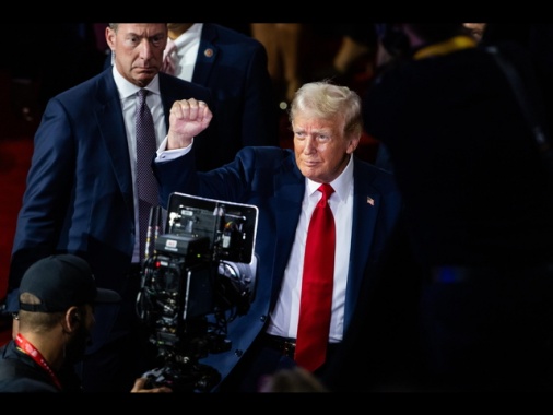 Donald Trump arrivato alla convention di Milwaukee