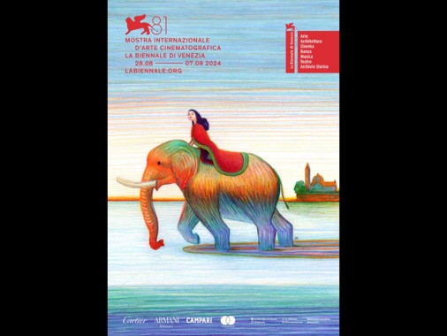 Un Elefante in Laguna nel manifesto della Mostra del cinema