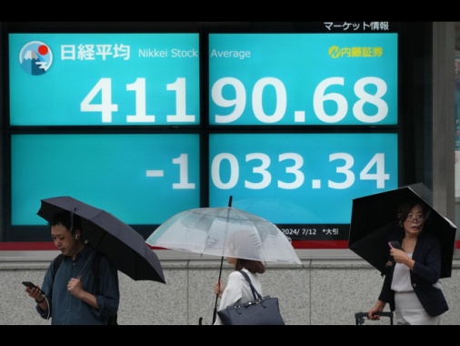 Borsa:Nikkei a Tokyo scivola di oltre il 2% dopo calo a Ny