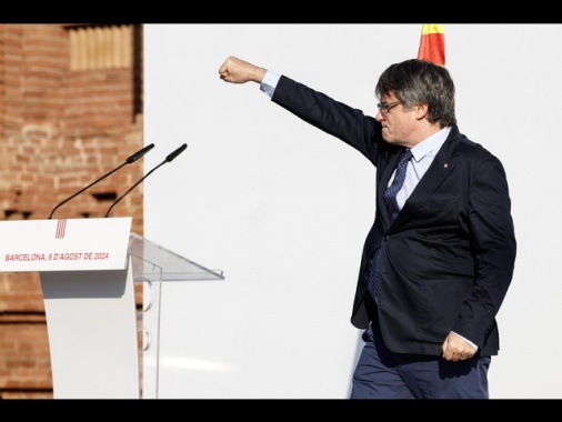 Puigdemont a Waterloo, 'sfido repressione, applicare l'amnistia'