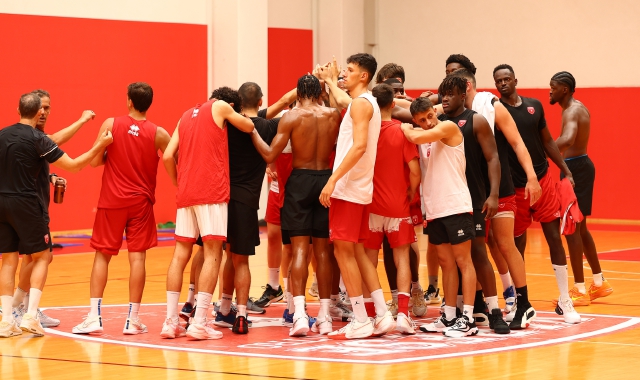 Il primo allenamento al Campus