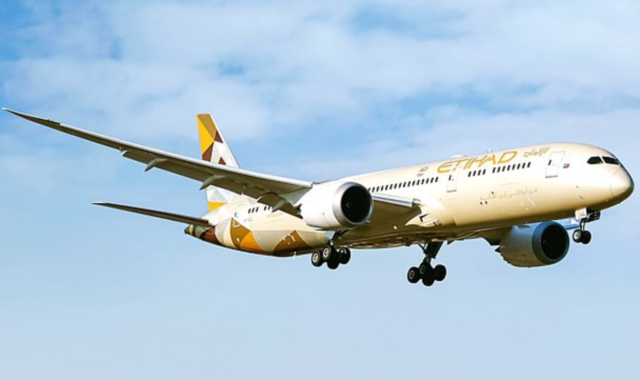 Un aeromobile di Etihad Airways