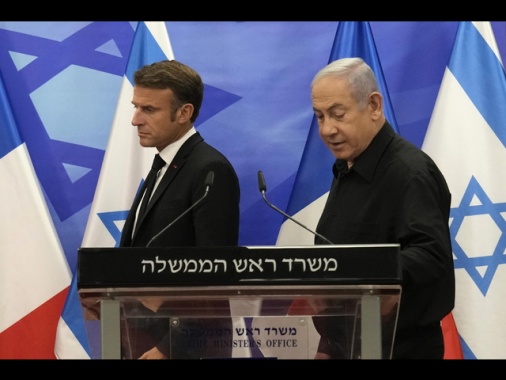 Netanyahu a Macron, limiti alle armi rafforza solo l'Iran