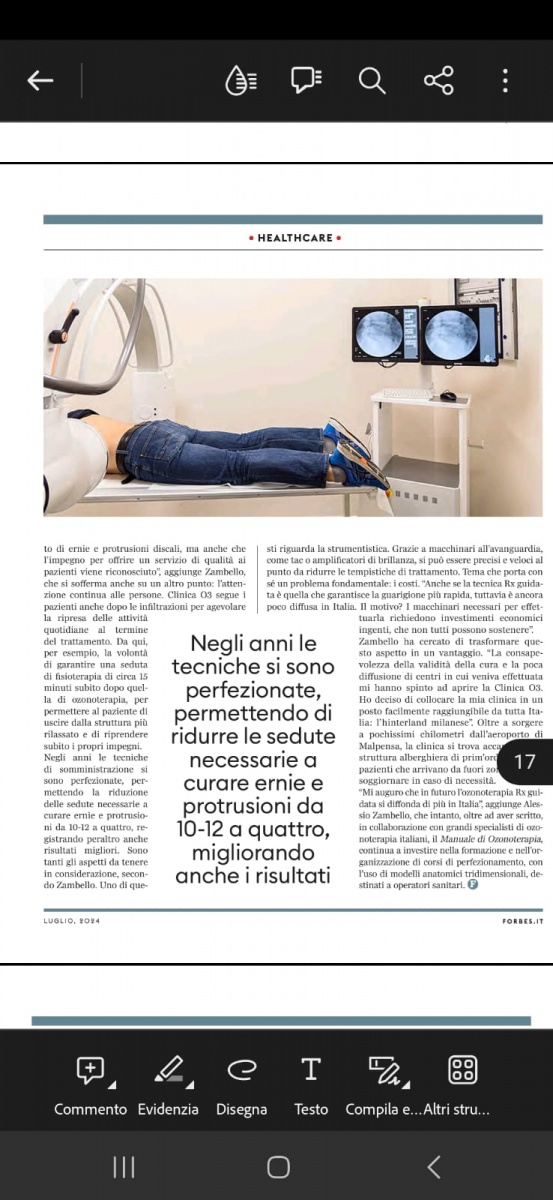 La clinica O3 di Cerro Maggiore su Forbes 4