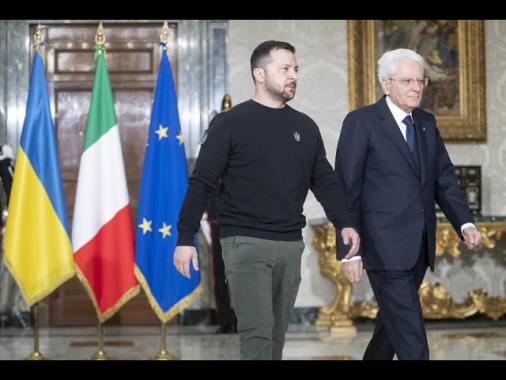 Mattarella a Zelensky, nostro sostegno per sicurezza intera Ue