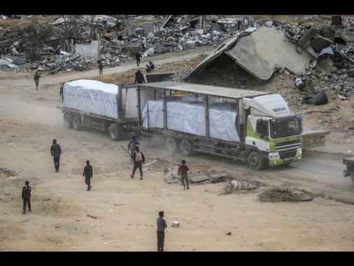 Onu, 'più di 10.000 camion umanitari a Gaza da tregua'