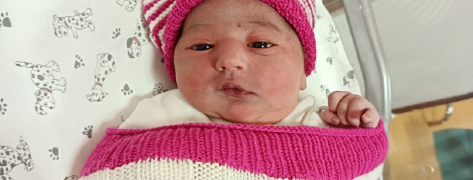 È nata Emma. Fiocco rosa in viale Tamagno