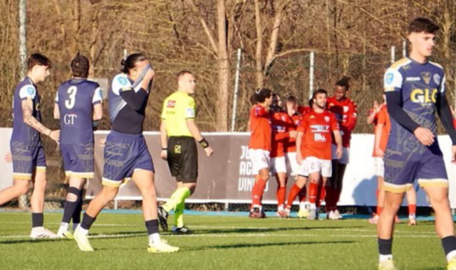 L’esultanza del Varese contro il Chisola (foto Stefano Ferrua / Chisola)