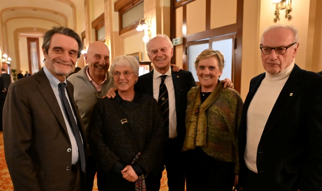 Il governatore Attilio Fontana alla serata Lions sulle Olimpiadi  (foto Angelo Puricelli)