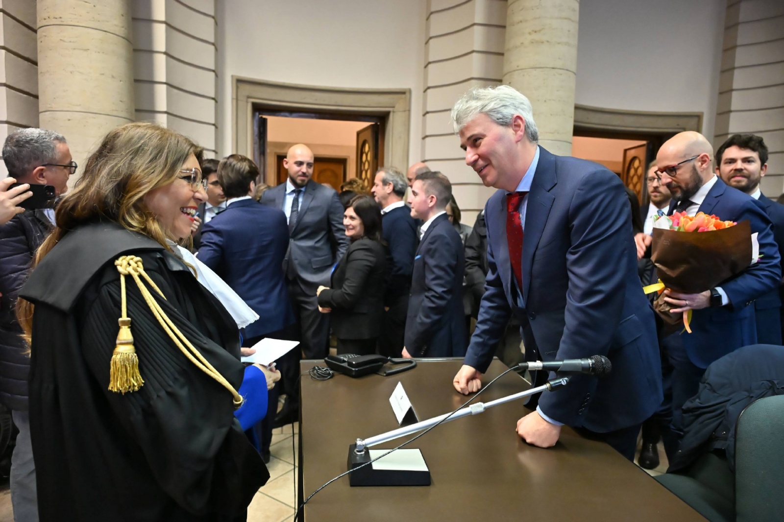 VARESE. GIURAMENTO NUOVA PRESIDENTE TRIBUNALE, MARIOLINA PANASITI NELLA FOTO CON GALIMBERTI
