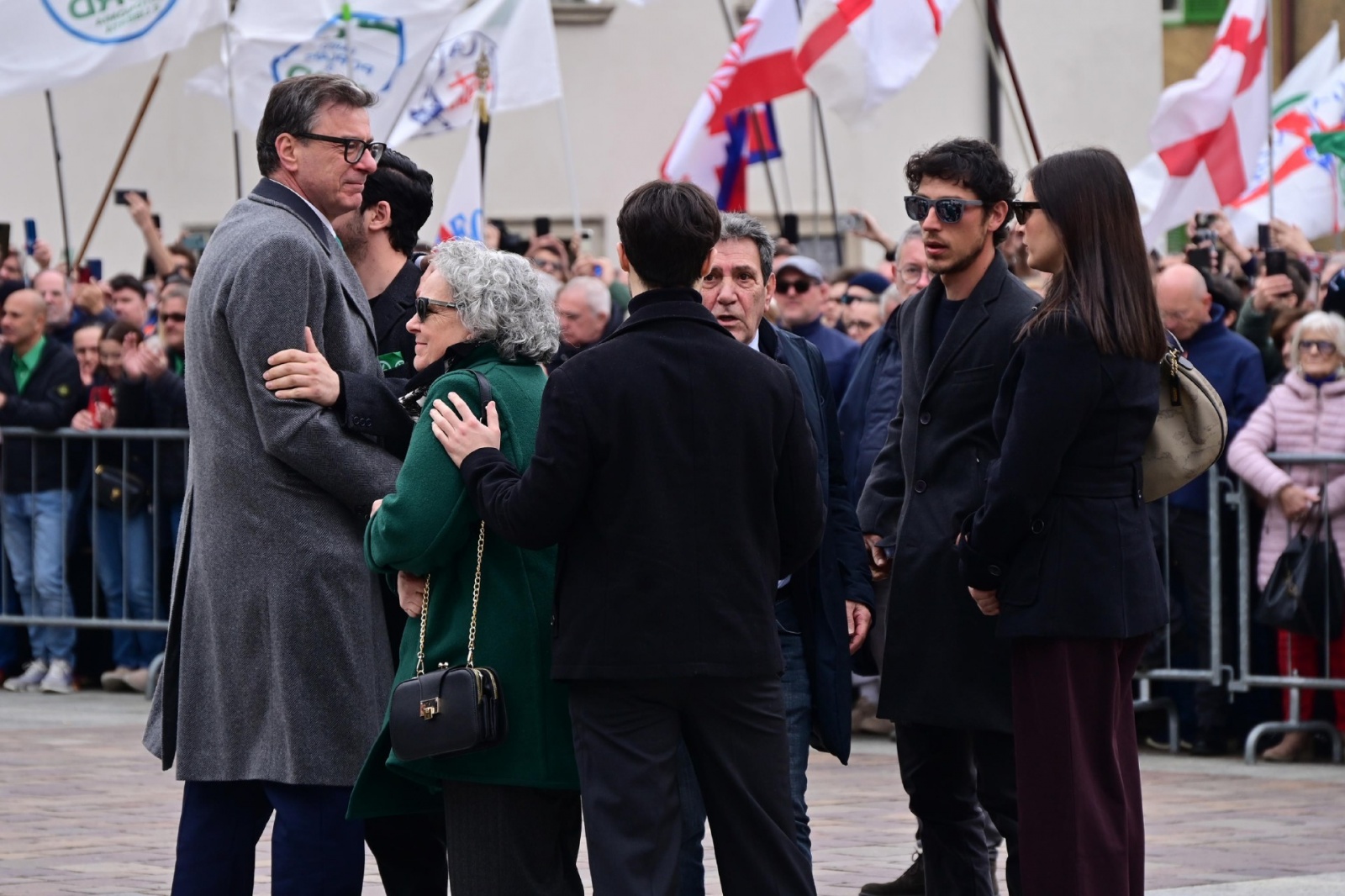 Funeral of the Lega Nord party founder Umberto Bossi. Pontida, Italy, 22 March 2026. ANSA/MICHELE MARAVIGLIA
