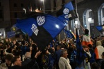 VARESE. FESTEGGIAMENTI TIFOSI INTER IN PIAZZA MONTE GRAPPA