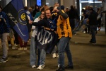 VARESE. FESTEGGIAMENTI TIFOSI INTER IN PIAZZA MONTE GRAPPA