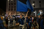 VARESE. FESTEGGIAMENTI TIFOSI INTER IN PIAZZA MONTE GRAPPA