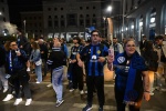VARESE. FESTEGGIAMENTI TIFOSI INTER IN PIAZZA MONTE GRAPPA