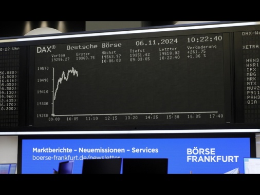 Borsa: l'Europa apre cauta, Francoforte +0,08%