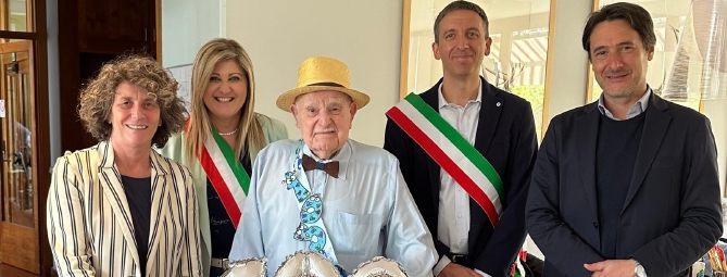 Attilio compie 103 anni: festa a Malnate e Lozza