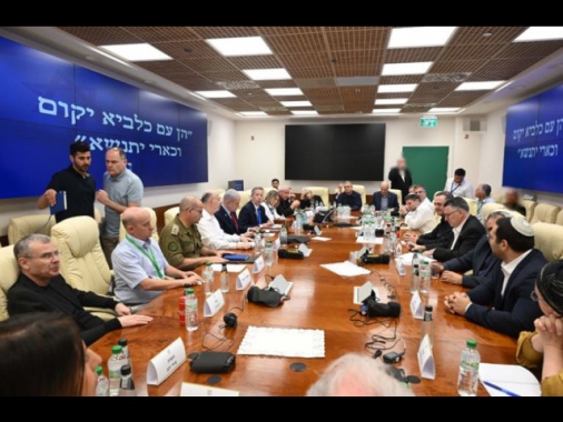 Netanyahu riunito con Gabinetto di Sicurezza e Affari Esteri