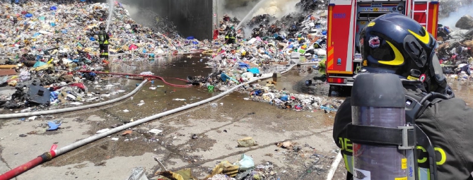 Tg Prealpina: incendio all’inceneritore, fiamme e fumo nero