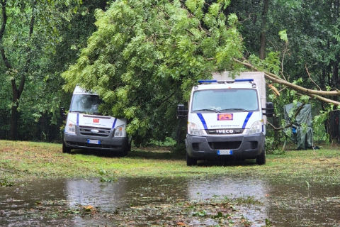 Varese: grandine all’ora di cena