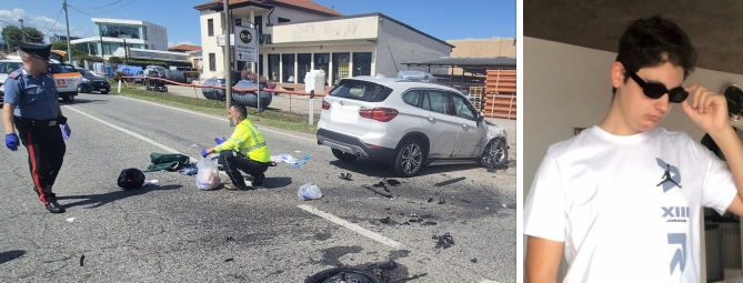 Tg Prealpina, moto contro auto: morto 19enne