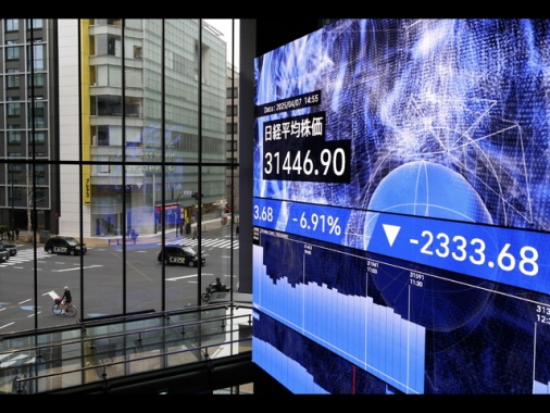 Borsa: Tokyo, chiusura in forte ribasso (-1,23%)