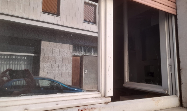 La finestra dalla quale sono entrati i ladri