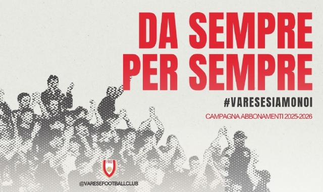 Giovedì si apre la campagna abbonamenti del Varese