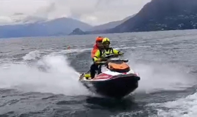 La moto d’acqua dei vigili del fuoco ha condotto parte degli interventi straordinari
