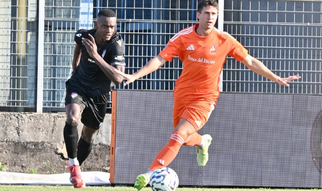 King Udoh, attaccante della Pro Patria (foto Ghiotto, Blitz)