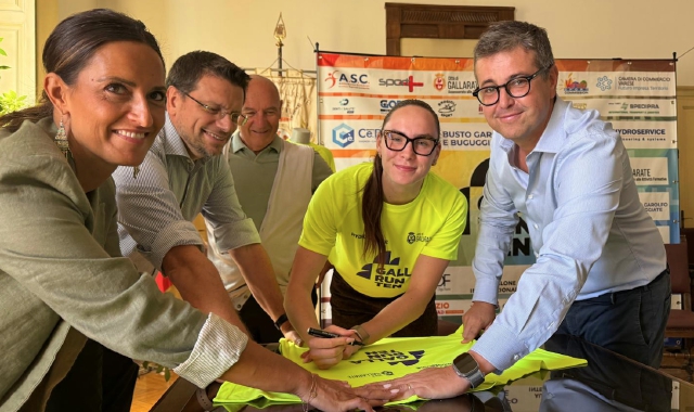 I protagonisti della presentazione della Gallarunten avvenuta questa mattina