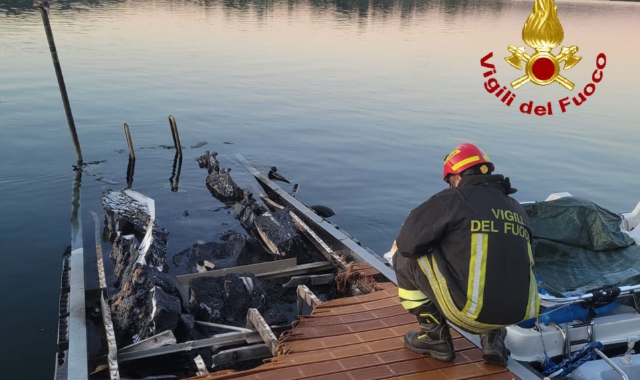 Il pontile distrutto