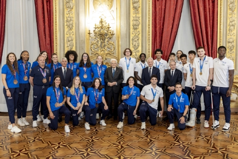 Mattarella applaude Assui e gli azzurrini