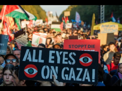 A Berlino almeno 60.000 persone alla manifestazione pro Gaza