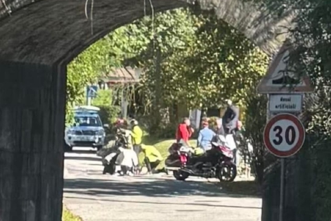 Caduta alla Gran Fondo, due feriti