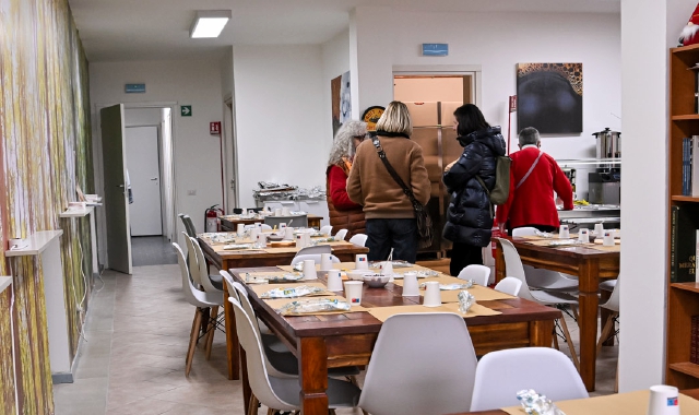 L’interno della sede di via Tonale del Viandante