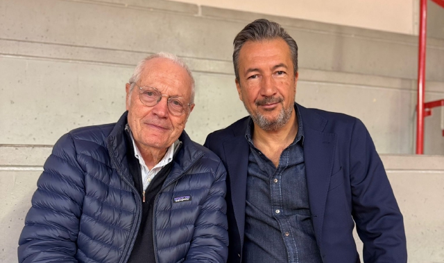 Toto Bulgheroni al Campus col ct della Nazionale Luca Banchi