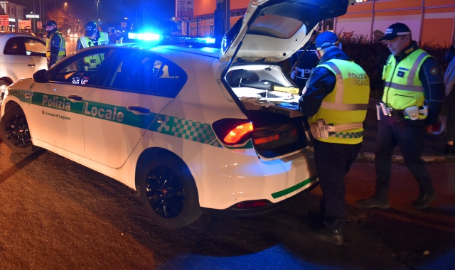 È intervenuta la polizia locale  (foto Archivio)