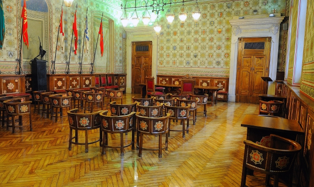 La Sala degli Stemmi