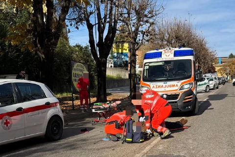 Ottantenne investito da auto della Croce Rossa
