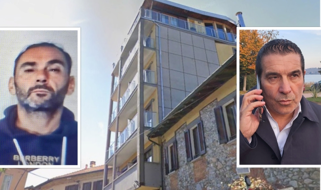 In alto,la panoramica del tetto servito perla fuga a Elia Del Grande (nel riquadro)lo scorso 23 settembre.In basso, il sindacodi Cadrezzate con Osmate,Cristian Robustellini:«Elia nascostonei paraggi?Sì, potrebbe essere vero»